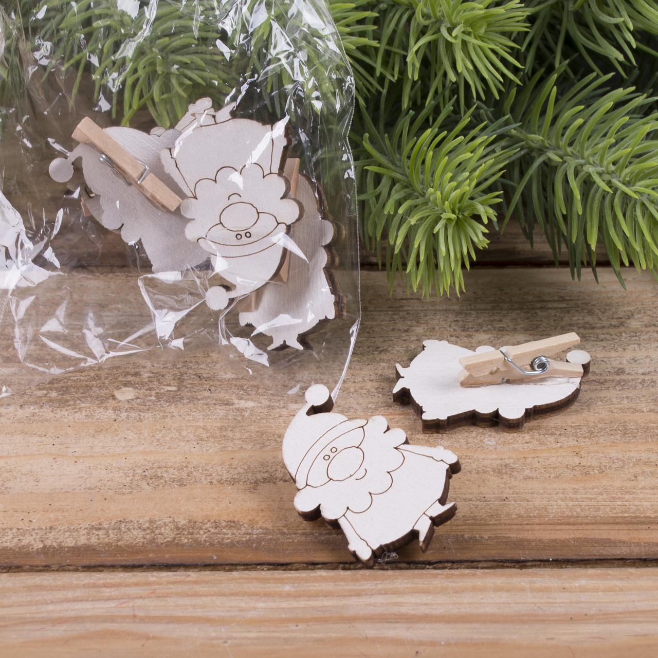 Прищепки декоративные Санта (4757-23)