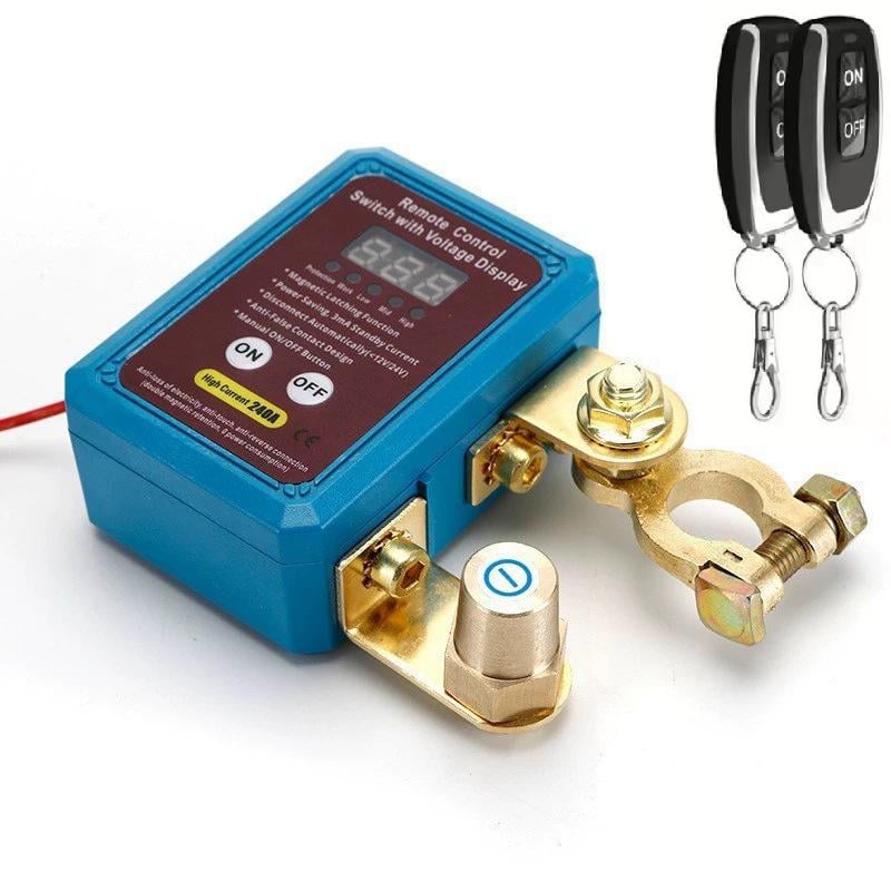 Дистанційний вимикач маси 12V/24V 240A з пультом ДУ 2 пульти роз'єднувач акумулятора з LED індикацією (RCS+VD) Дистанційний вимикач маси 12V/24V 240A з пультом ДУ 2 пульти роз'єднувач акумулятора з LED індикацією (RCS+VD)