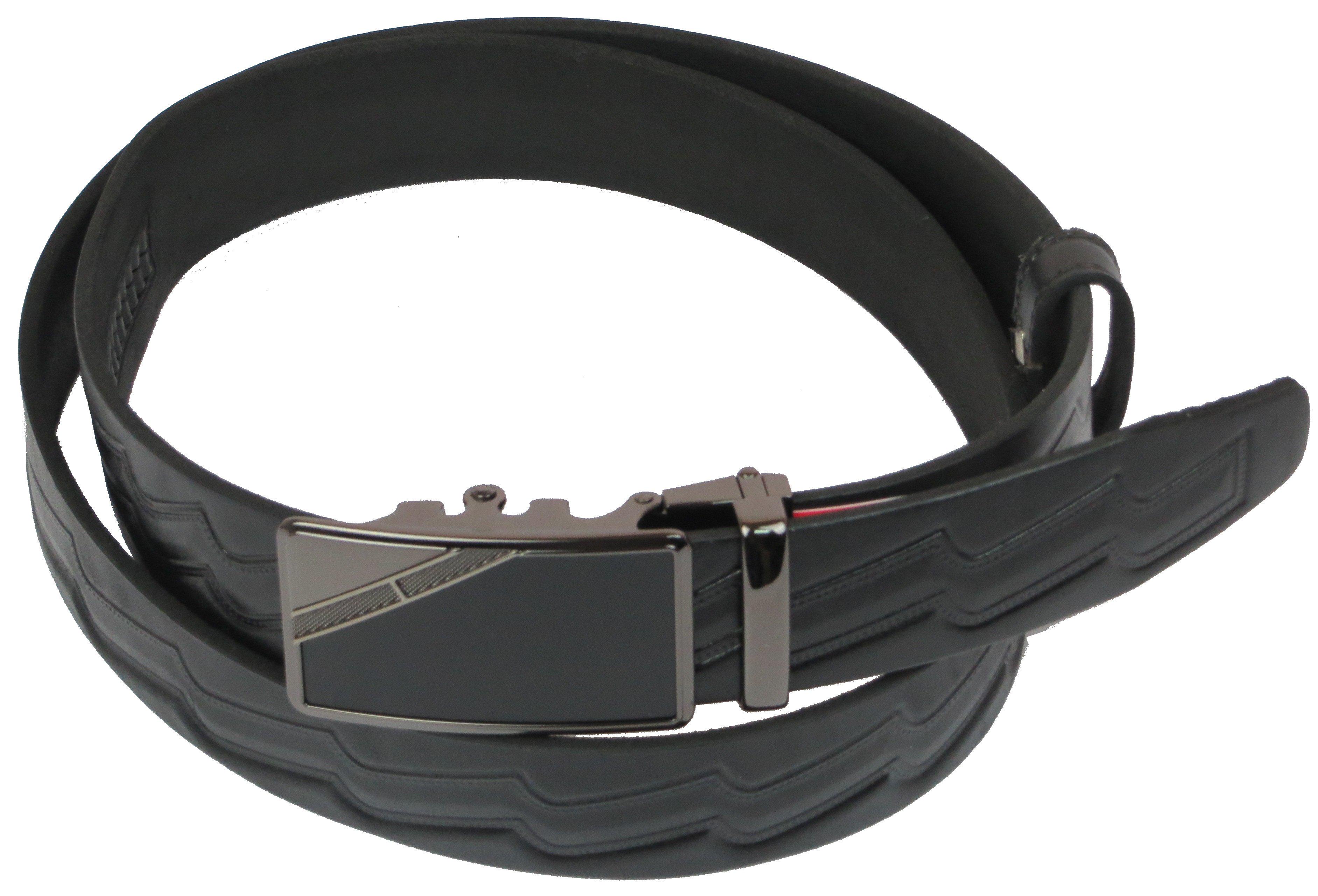Ремень мужской Skipper кожаный Черный (1079-35)