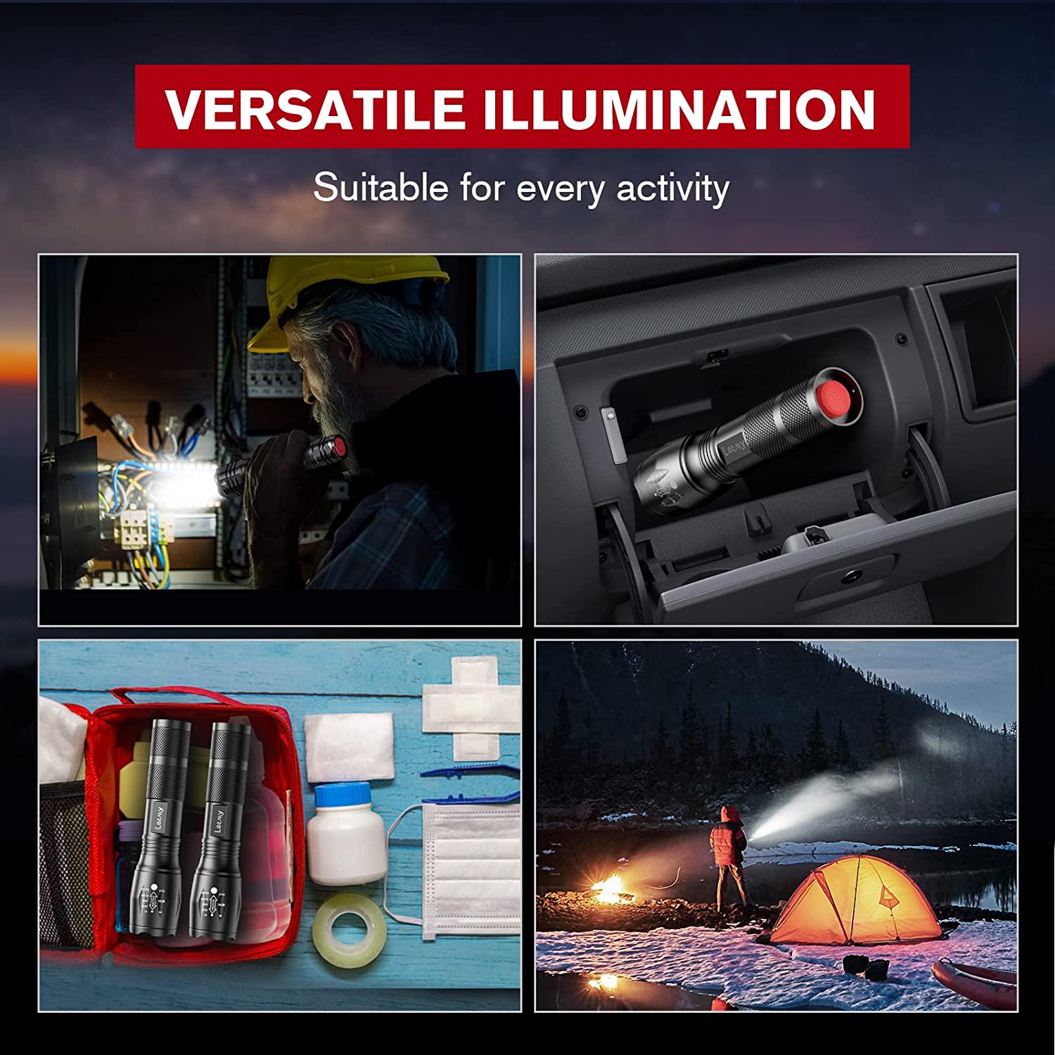 ᐉ Фонарик ручной LETMY LED Tactical Flashlight S1000 PRO 2-Pack (Letmy ...