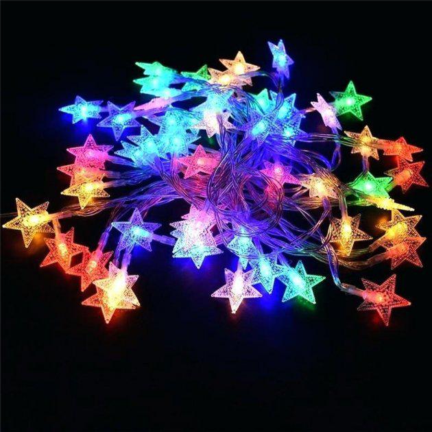 Гирлянда Звезда большая 20 led 40 мм led RG/RB черный провод Мульти (47985) Гирлянда Звезда большая 20 led 40 мм led RG/RB черный провод Мульти (47985)