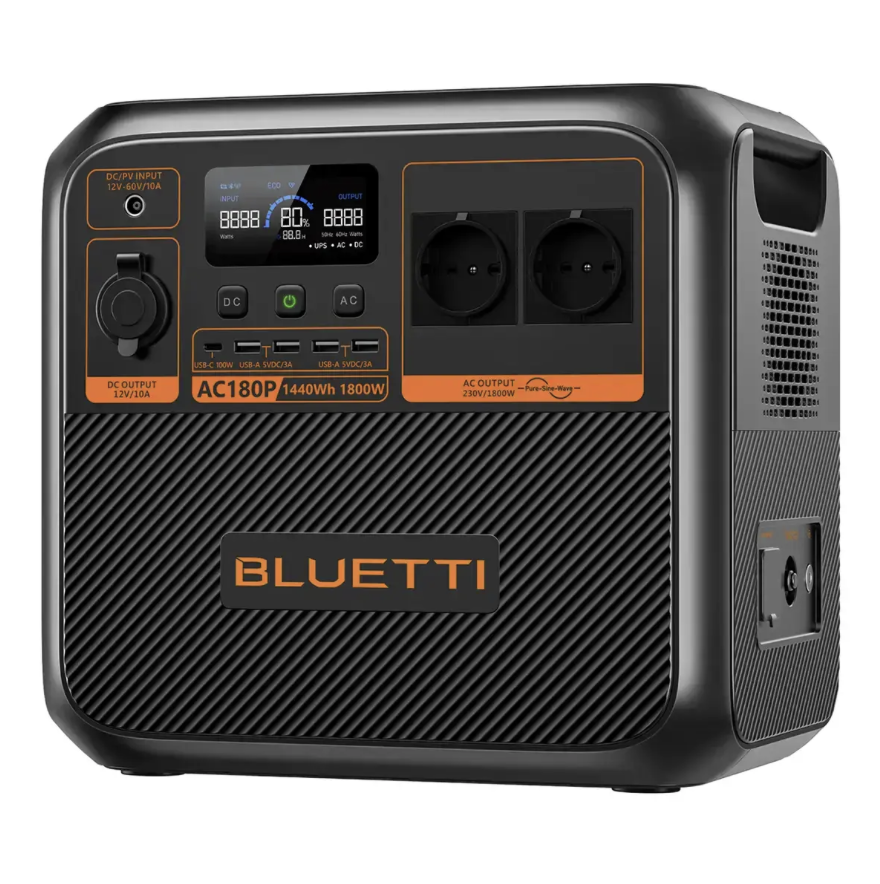 Зарядна станція BLUETTI AC180P Portable Power Station 1800W 1440Wh (33333) Зарядна станція BLUETTI AC180P Portable Power Station 1800W 1440Wh (33333)