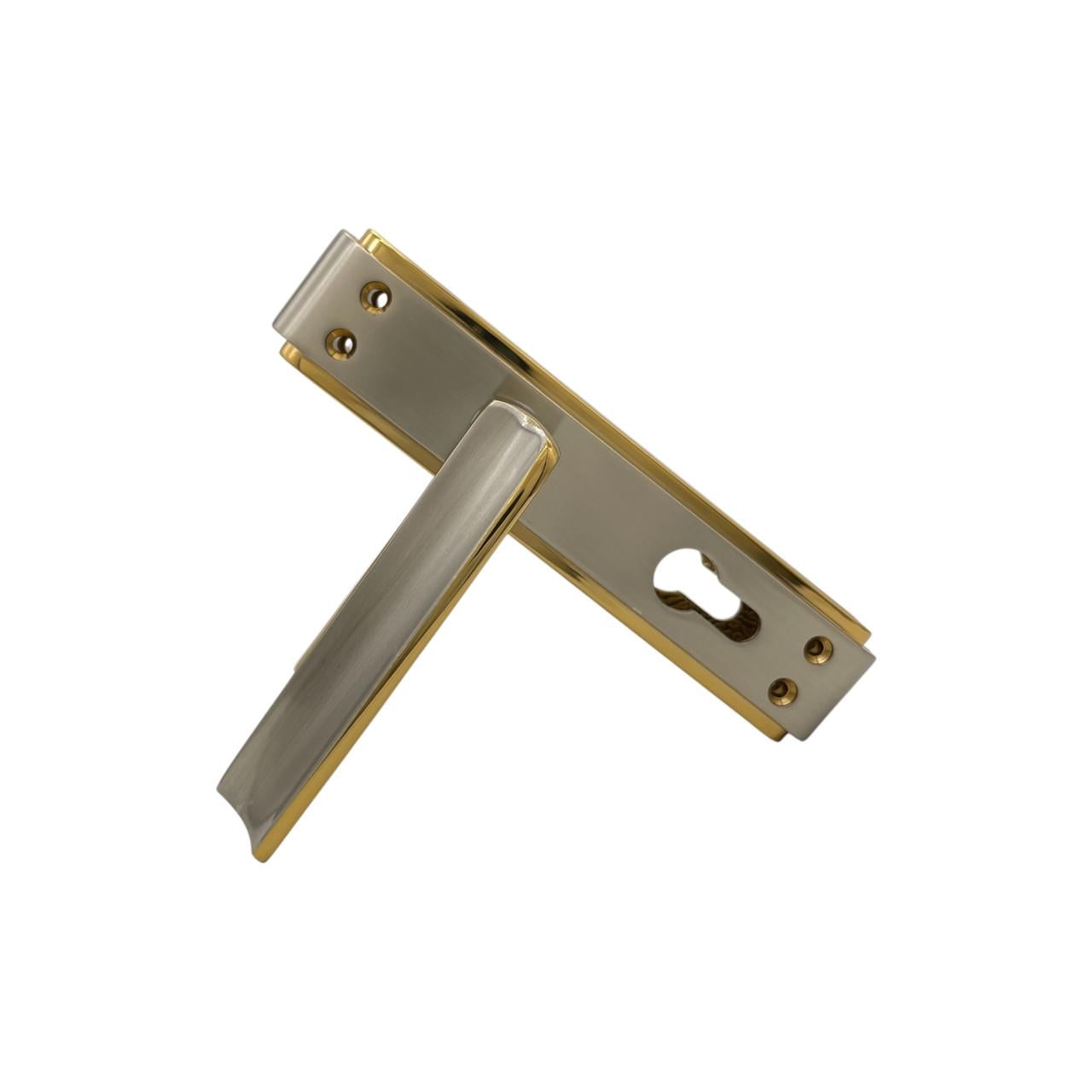 Дверные ручки межкомнатные Ozcanlar Armoni Kisa Yale Albrif/Saten 62 мм (340022)