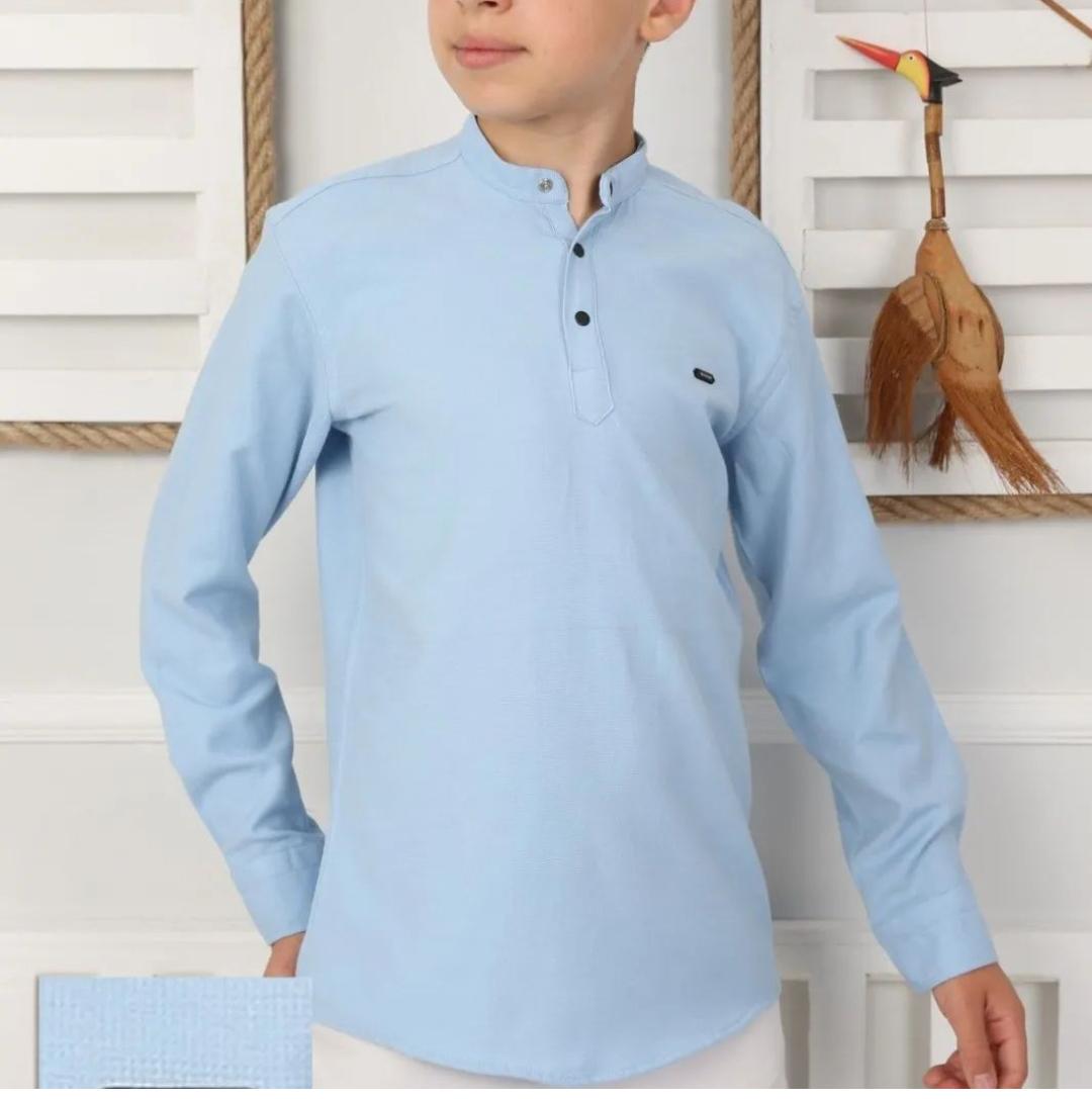 Сорочка-поло для хлопчика 8 років Блакитний (20599614)