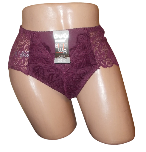 Женские трусики ажурные Biweier 220 XL Бордовый (1555849217)