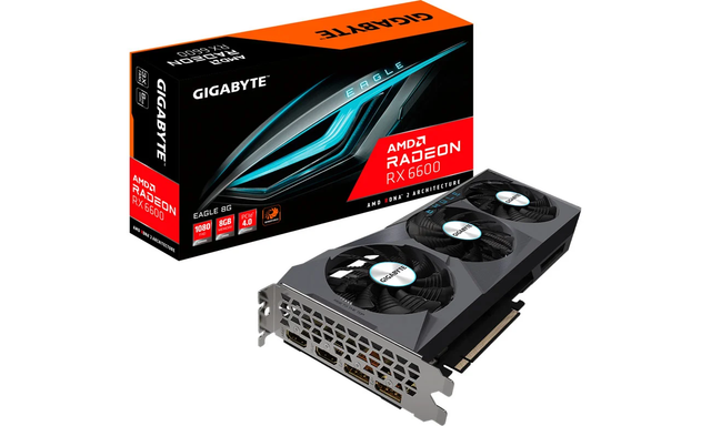 Видеокарта Gigabyte Radeon RX 6600 EAGLE 8G (GV-R66EAGLE-8GD)