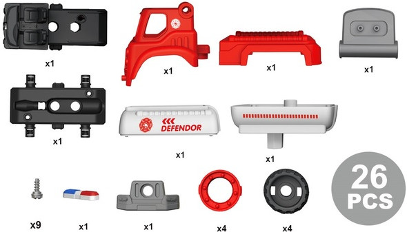 Конструктор Diy Spatial Creativity -Пожарная цистерна LM9035 (CJ-1614180)