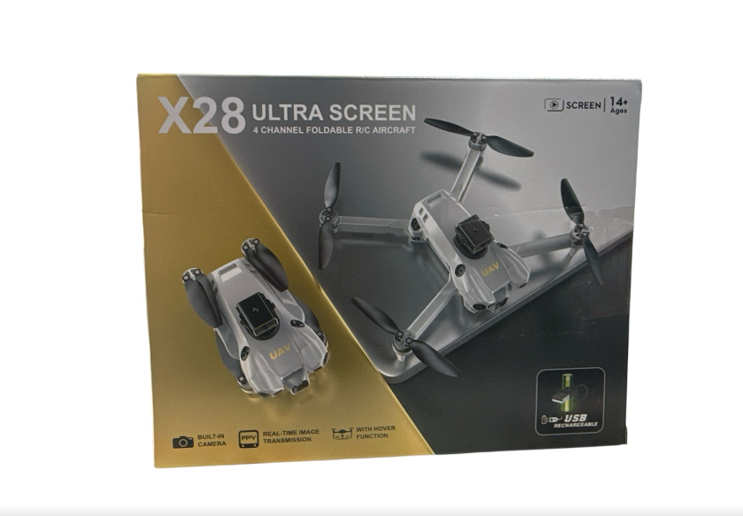 Квадрокоптер X 28 HD-камера фотовідеозйомка з додатка та жестами уникає перешкоди Wi-fi утримання висотизмінний кут нахилу камери акумулятор пульт