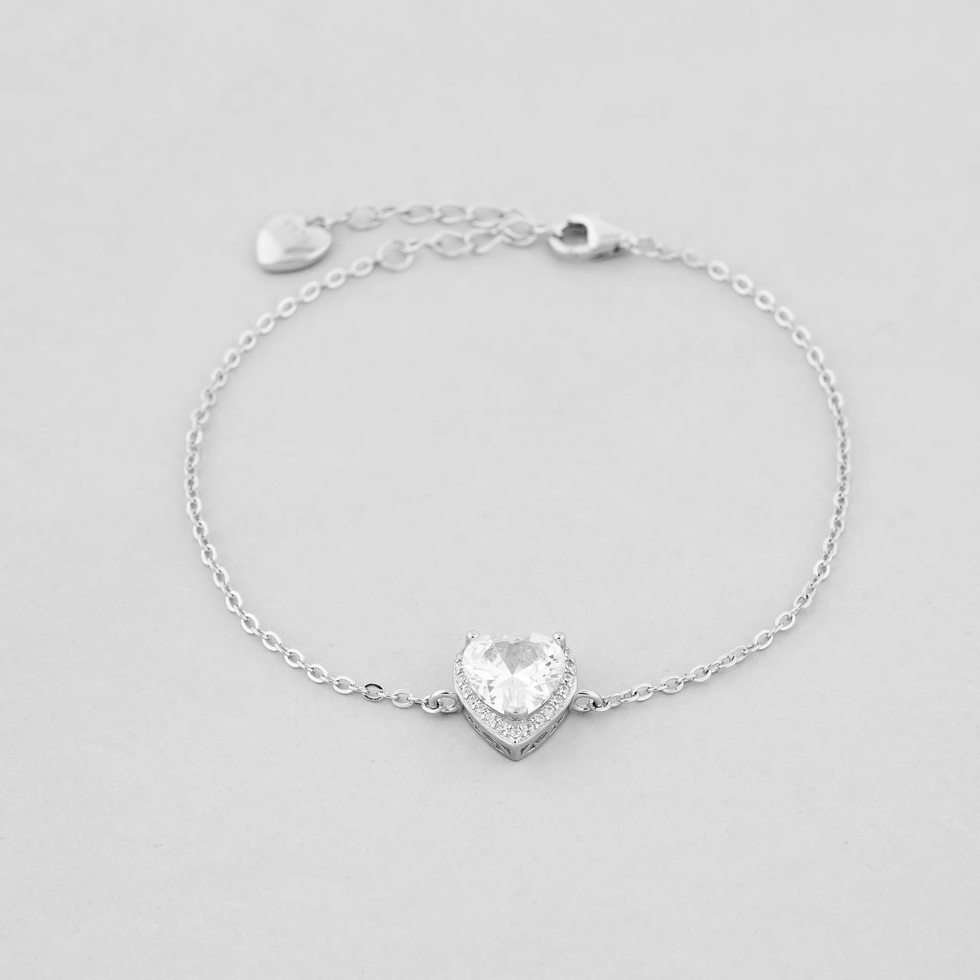 Браслет серебряный Minimal Неудержимая любовь (95-0028б)