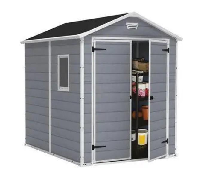 Сарай садовый пластиковый Keter Manor DD 185,8х236,8х227 см Серый (7290103660413)