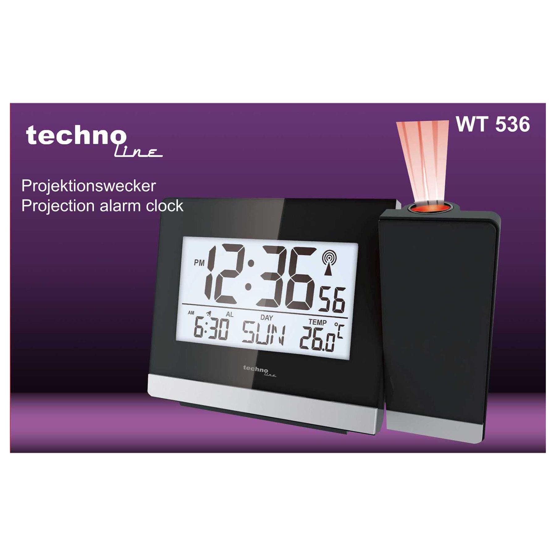 Годинник проекційний Technoline WT536 Black (WT536) - фото 3