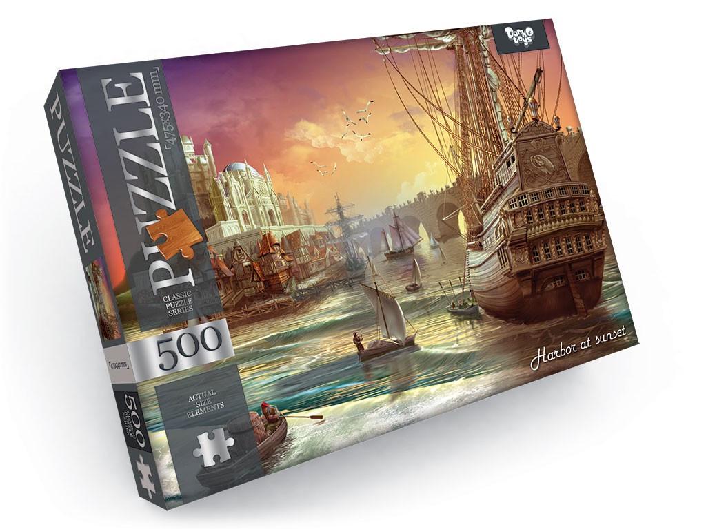 Пазлы детские Harbor at sunset 475х340 мм 500 эл. Пазлы детские Harbor at sunset 475х340 мм 500 эл.