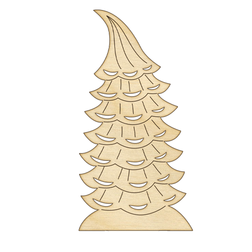 Заготовка из фанеры №07 Елка (5388)