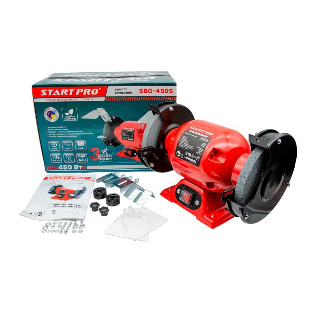 Станок точильный START PRO SBG-450S - фото 7 Станок точильный START PRO SBG-450S - фото 7