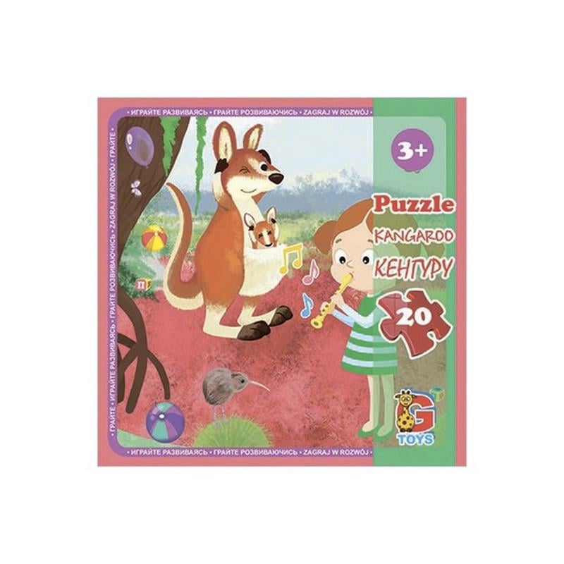Пазлы детские картонные G-Toys Зоопарк 20 эл. (IP-177-P-795)