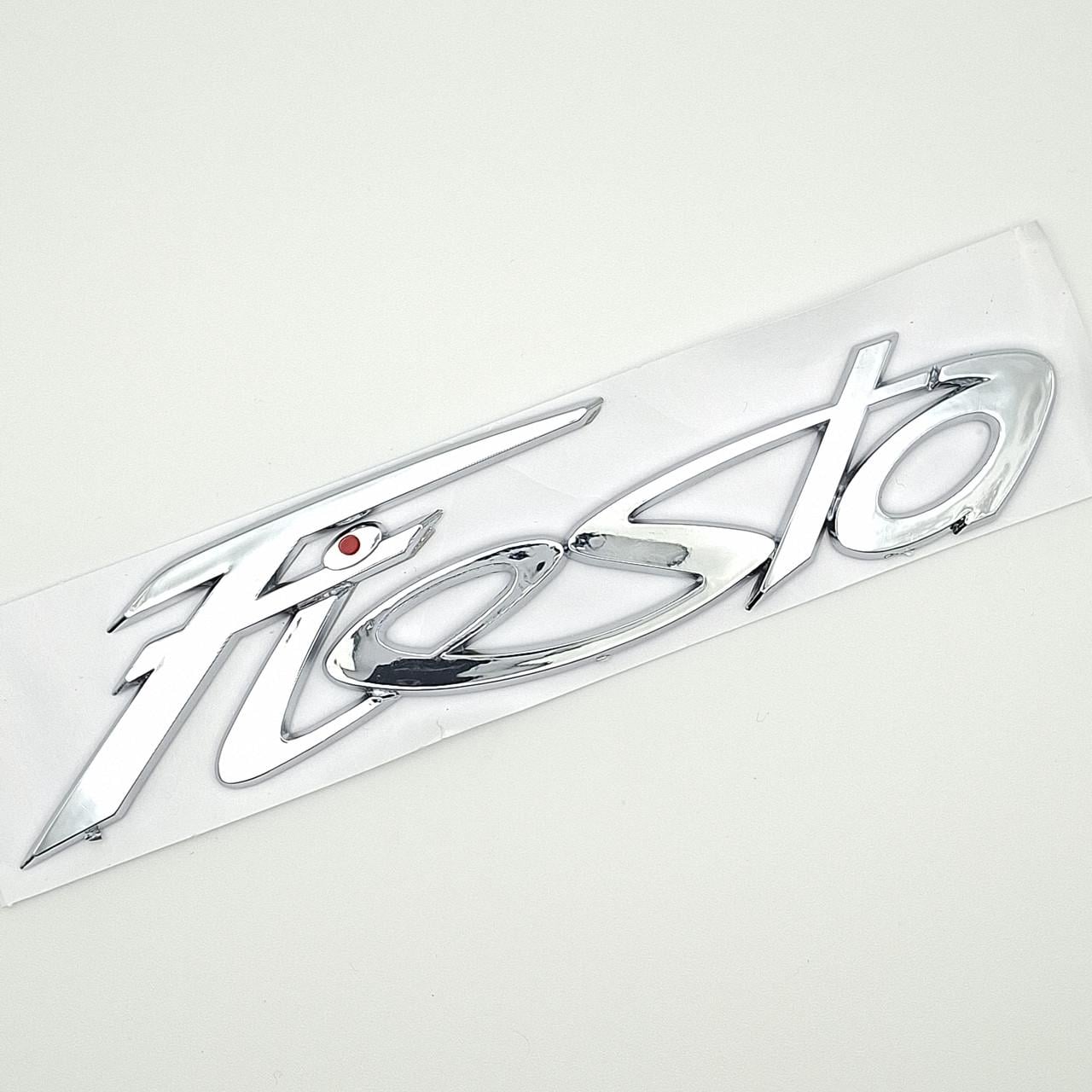 Эмблема надпись Fiesta Ford ABS 14х3 см Хром глянцевый (1906681725)