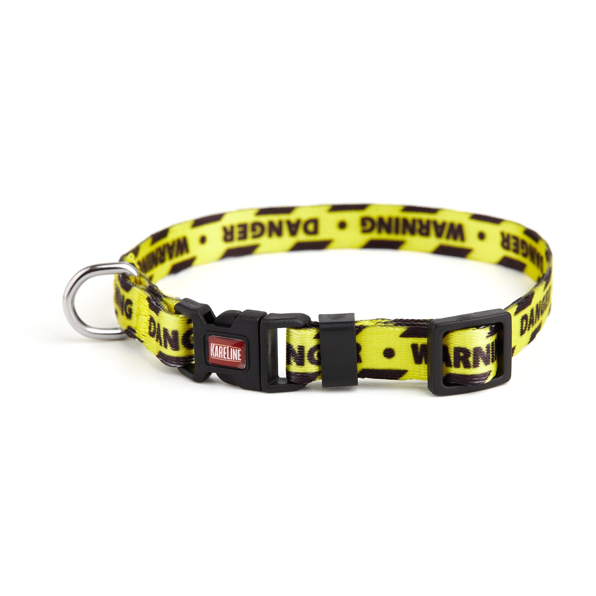 Ошейник KareLine WARNING из нейлона с пластиковой пряжкой 10 мм 250-300 мм (0800/4)