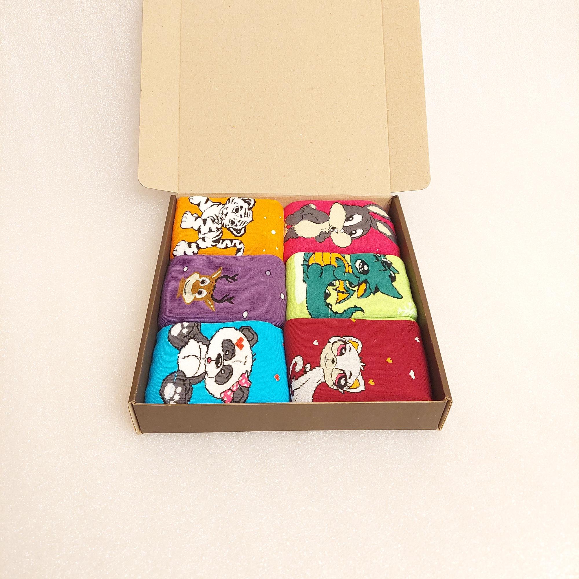 Набір шкарпетки дитячі зимові махрові Житомир для дівчинки 7 років 6 пар Різнокольорові (0592)