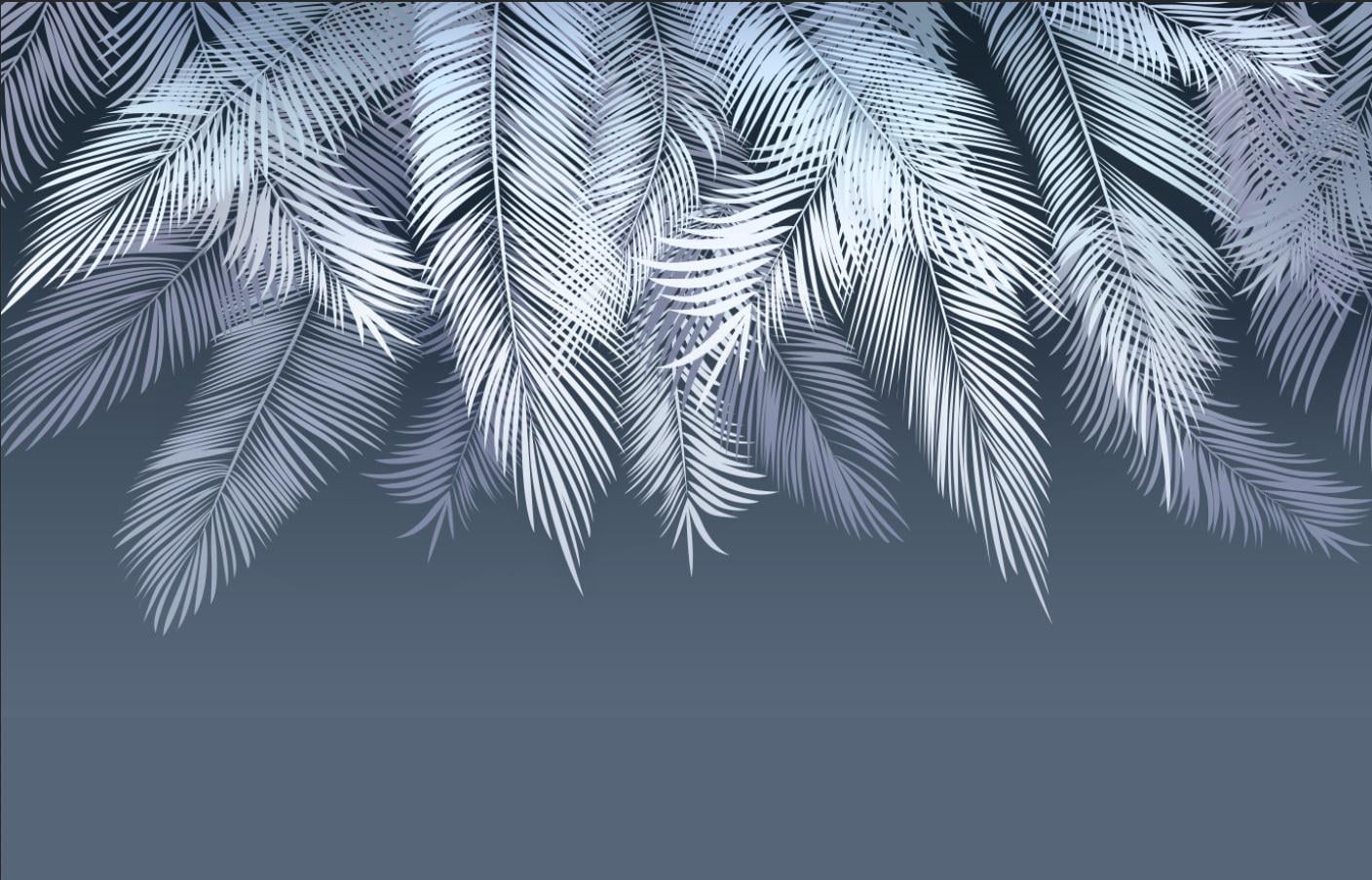 Фотообои Artside Перья на синем фоне 5040220209p Фотообои Artside Перья на синем фоне 5040220209p