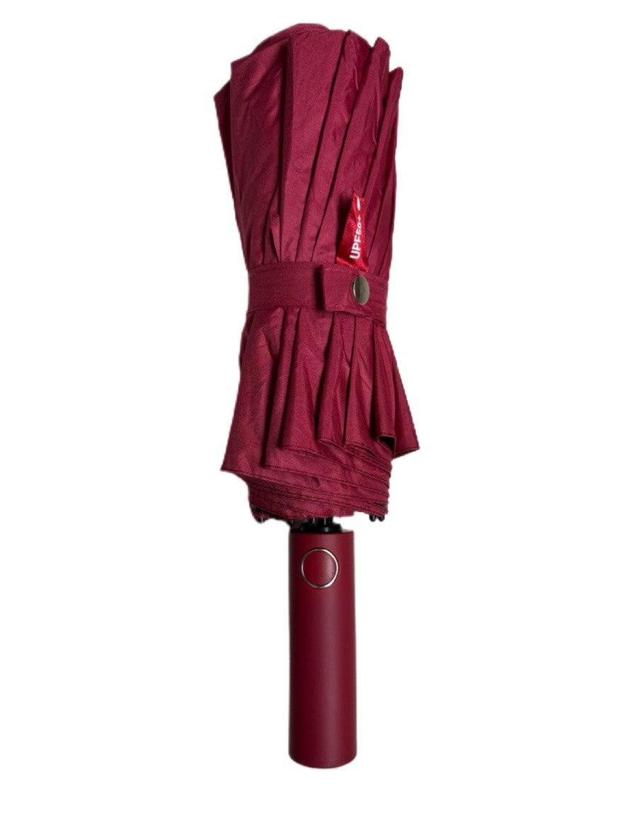 Парасолька-автомат SKS 12 шестисегментних спиць з системою антивітер Червоний - фото 5 Парасолька-автомат SKS 12 шестисегментних спиць з системою антивітер Червоний - фото 5