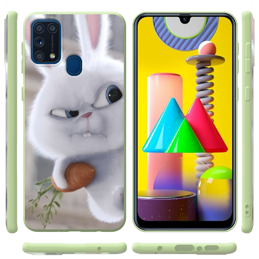 Чохол Boxface Samsung M315 Galaxy M31 Rabbit Snowball Зелений силікон (39091-up1116-41820) - фото 2