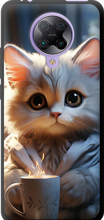 Чехол на Xiaomi Redmi K30 Pro White cat (5646b-1899-42517)