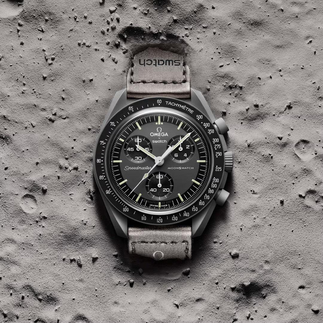 Наручний годинник Swatch Omega Bioceramic MoonSwatch Collection Mission to Mercury (SO33A100) - фото 3