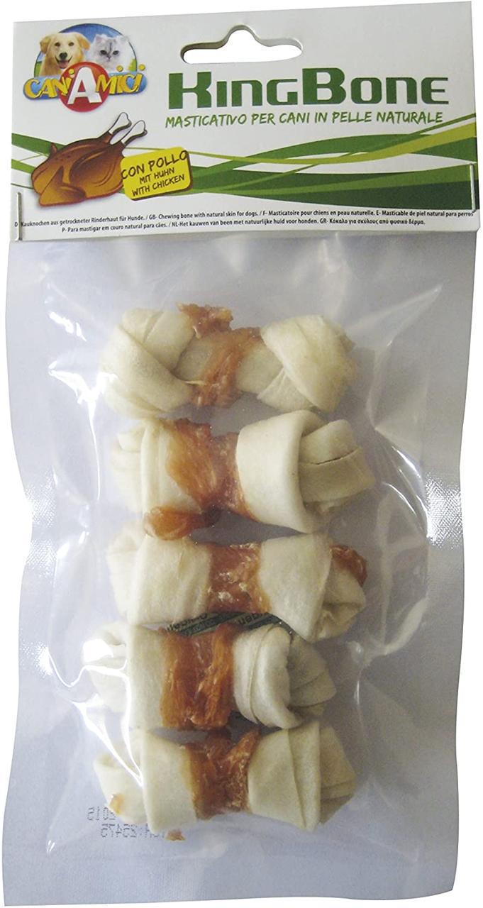 Лакомство для собак Croci KingBone Chicken Кость узловая с мясом курицы 6 см 5 шт./уп. (1133151681) Лакомство для собак Croci KingBone Chicken Кость узловая с мясом курицы 6 см 5 шт./уп. (1133151681)
