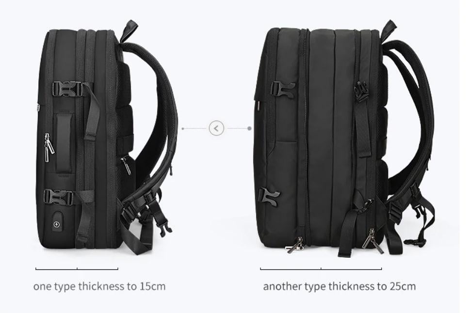 Рюкзак MARK RYDEN Travel YYK backpack MR8057 з відділенням для ноутбука 39 л Чорний - фото 8