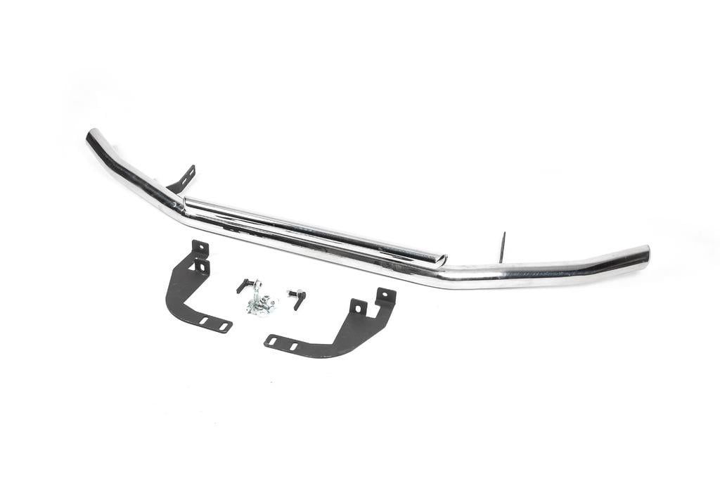 Передняя защита ST014 CAN для Mitsubishi Pajero Sport 2008-2015 гг. нержавеющая сталь Хром