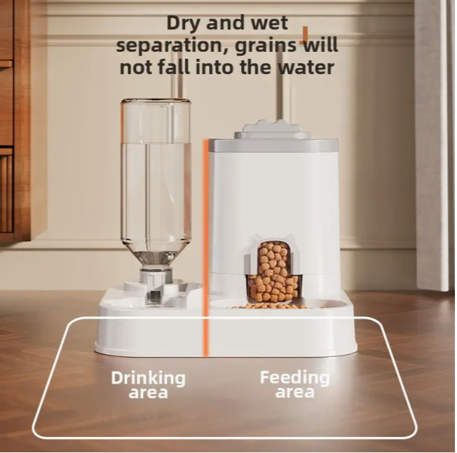 Автоматична годівниця та поїлка 2в1 для котів і собак 500 г 400 мл (2010) - фото 3