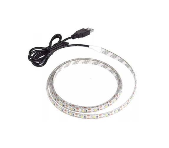 Стрічка світлодіодна 5V USB LED tasma 5 W/m C W 60D 2 м IP65 холодна