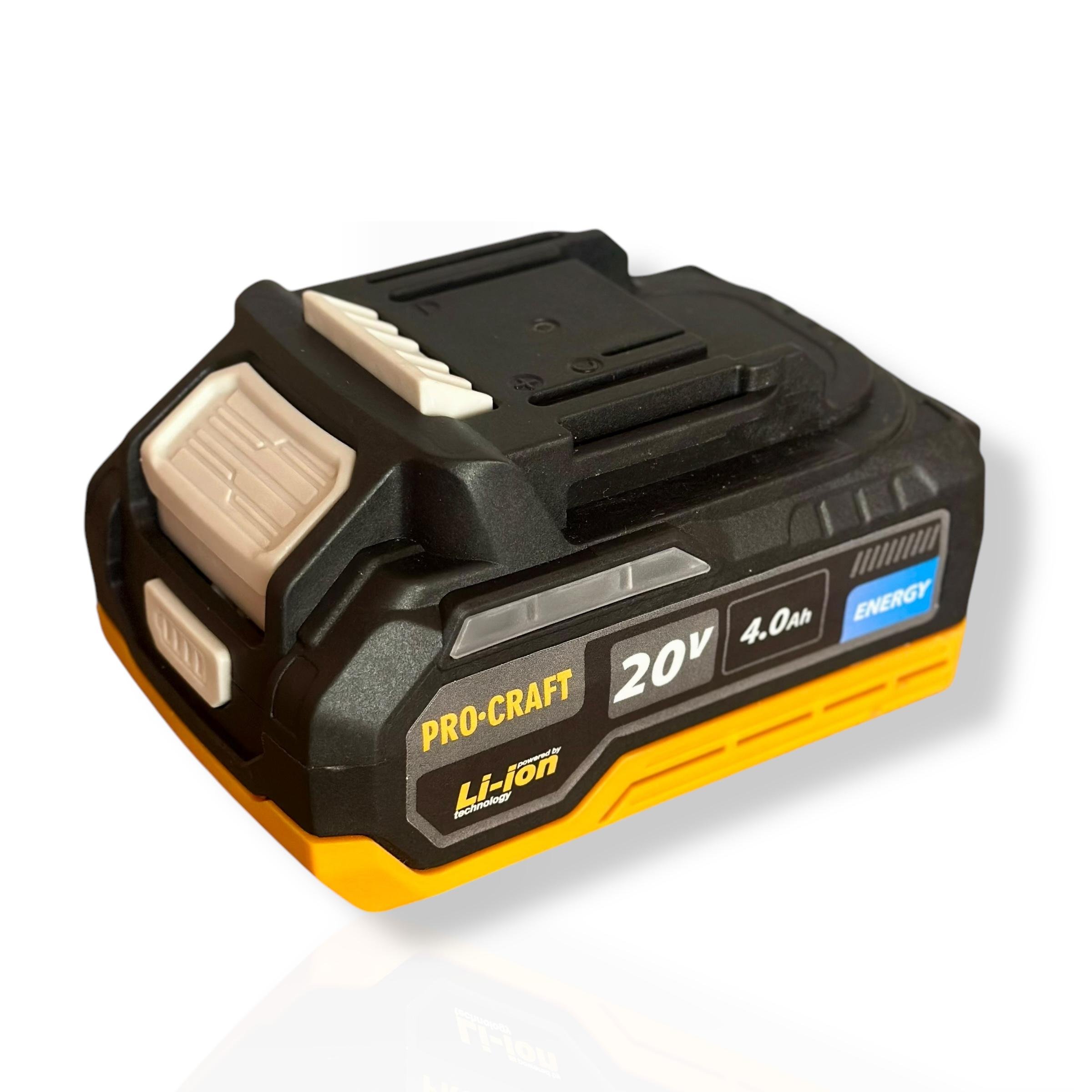 Аккумуляторная батарея Procraft TSH Battery 20/4 Energy 20 В 4 А·ч Li-Ion для электроинструмента
