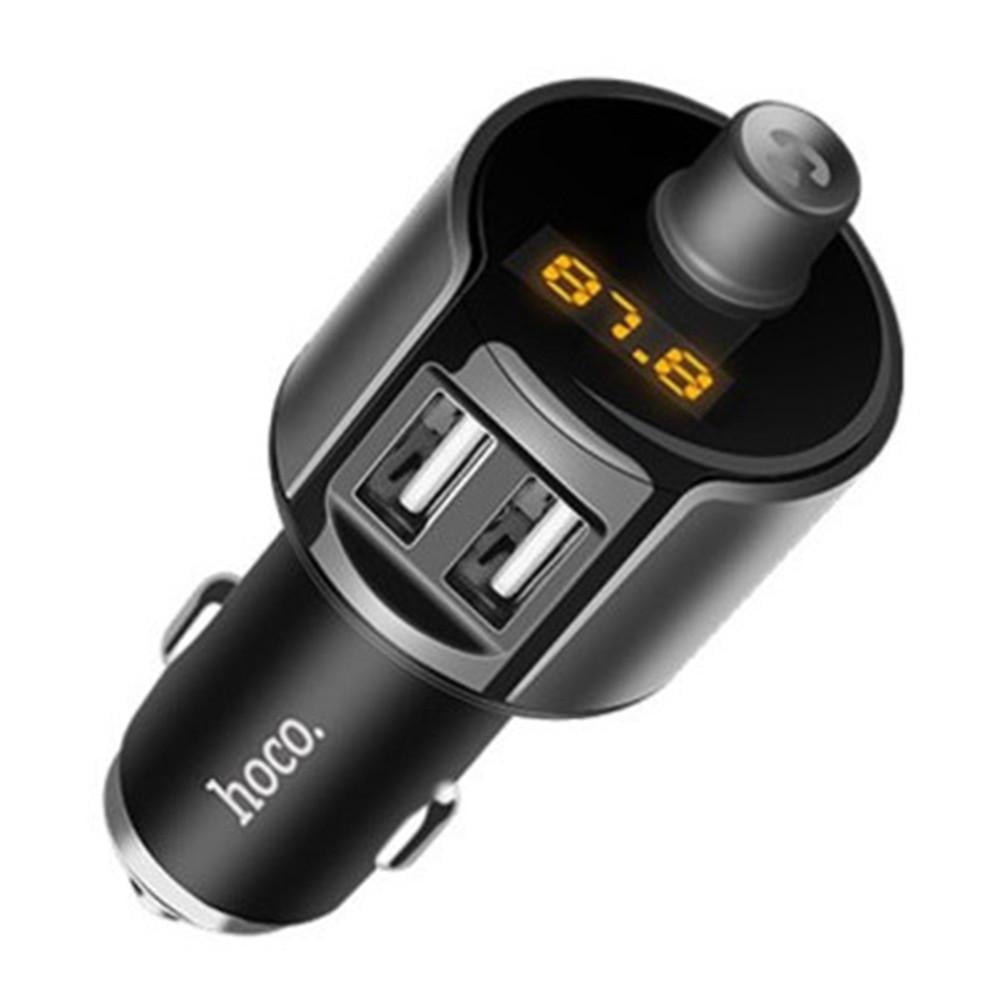 ФМ модулятор Hoco E19 with Bluetooth FM 2USB 2.4А Black - фото 2