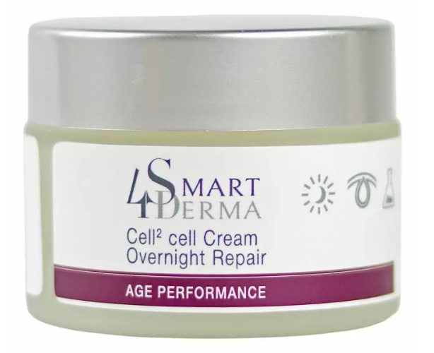 Лифтинг-крем хронобиологический энергетический ночной Smart4Derma Cell2cell creamovernight repair Age Performance 50 мл (14896811)