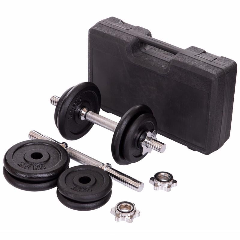 Гантели разборные стальные в кейсе TA-7230-20 10 кг Черный (56363267) - фото 8 Гантели разборные стальные в кейсе TA-7230-20 10 кг Черный (56363267) - фото 8