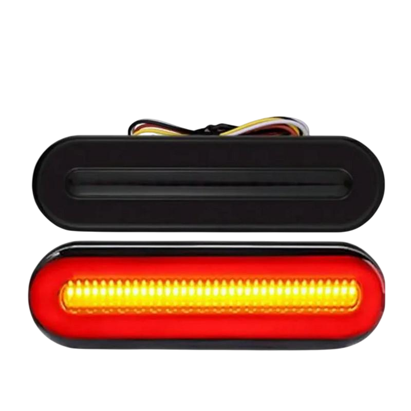 Фонарь задний Wagon-mini 12-24V светодиодный с поворотом бегущий 13х4 см (4233-Leader)