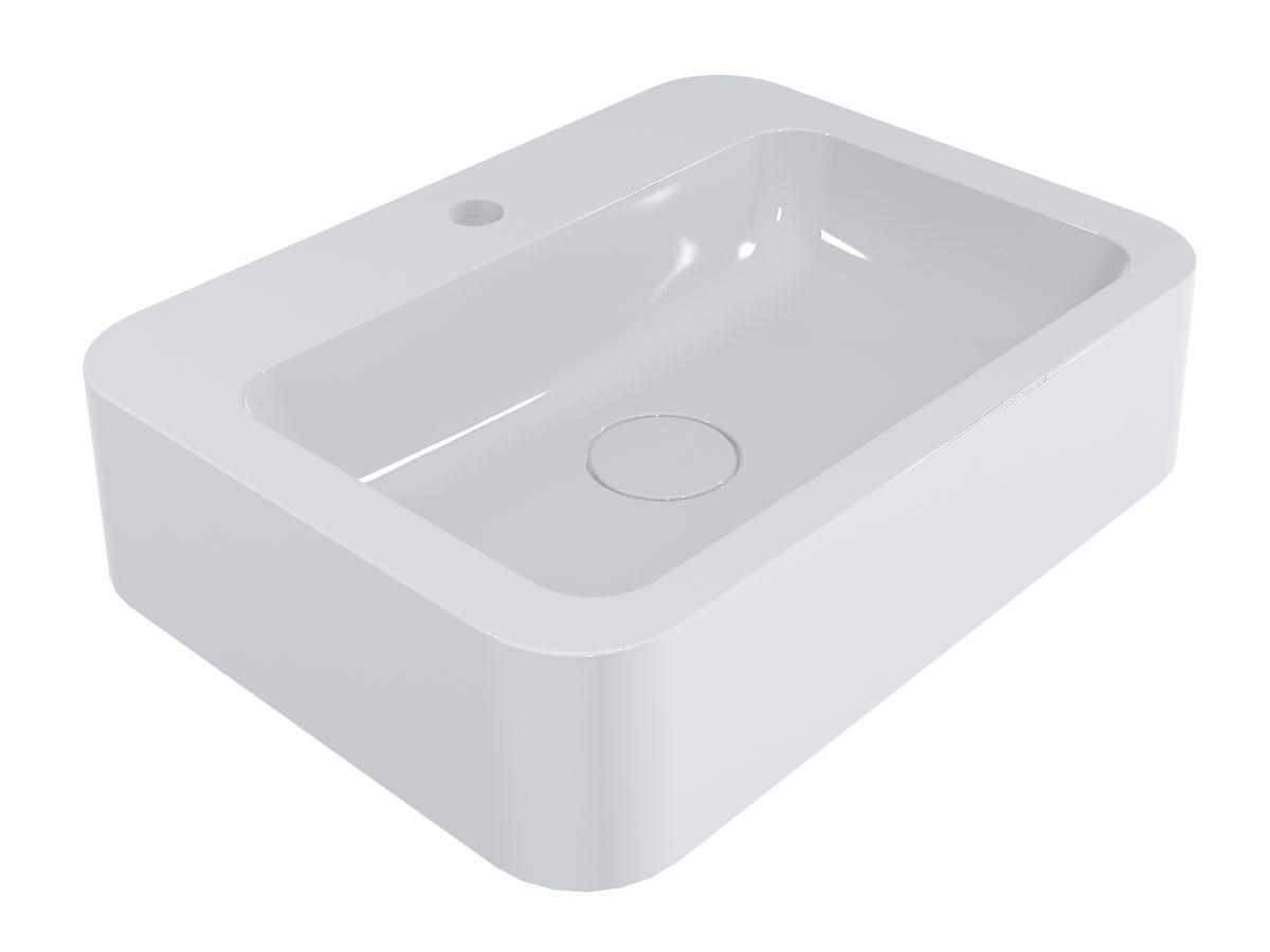 Умывальник Miraggio KELLEY с литого мрамора глянцевый Белый (83960)