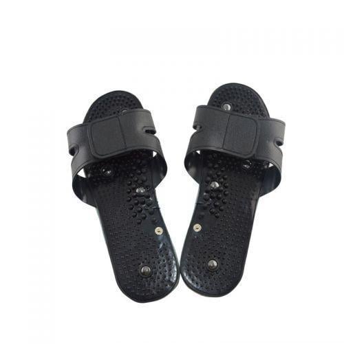 Тапочки масажні Digital Slipper JR-309A 9 швидкостей 8 режимів Black (738283541)