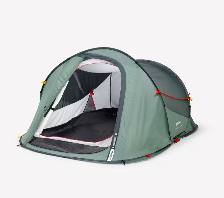 Палатка туристическая Quechua ARPENAZ двухместная/водонепроницаемая/скоросборная Зеленая (2561915182)