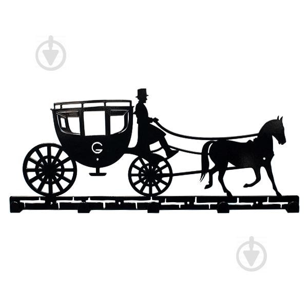 Вешалка настенная Glozis Carriage H-055 52 х 22 см Вешалка настенная Glozis Carriage H-055 52 х 22 см