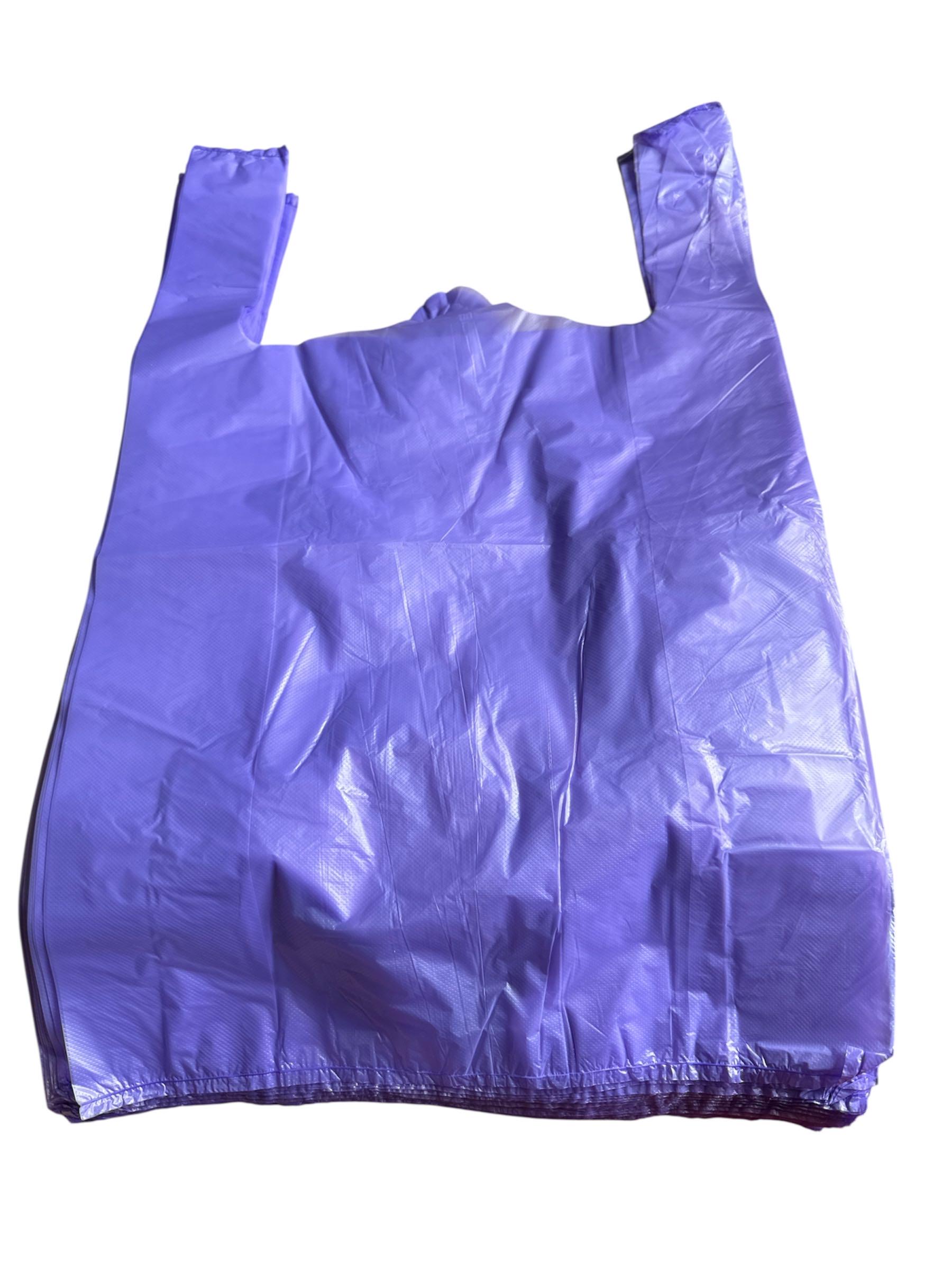 Пакет майка с ручками 30х45 см 50 шт. Фиолетовый (27731544)