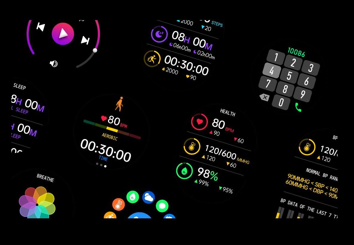 Смарт-часы Lemfo Ak32 Gold пульсометр/тонометр/разговор 2 ремешка - фото 8