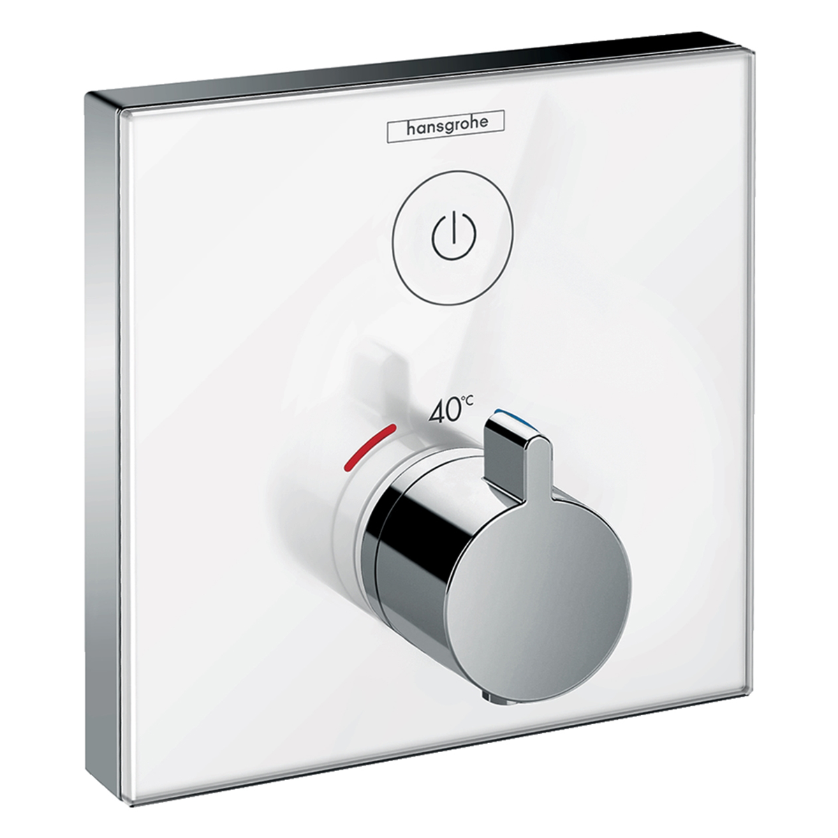 Термостат скрытого монтажа Hansgrohe ShowerSelect Glass Белый/Хром (15737400)
