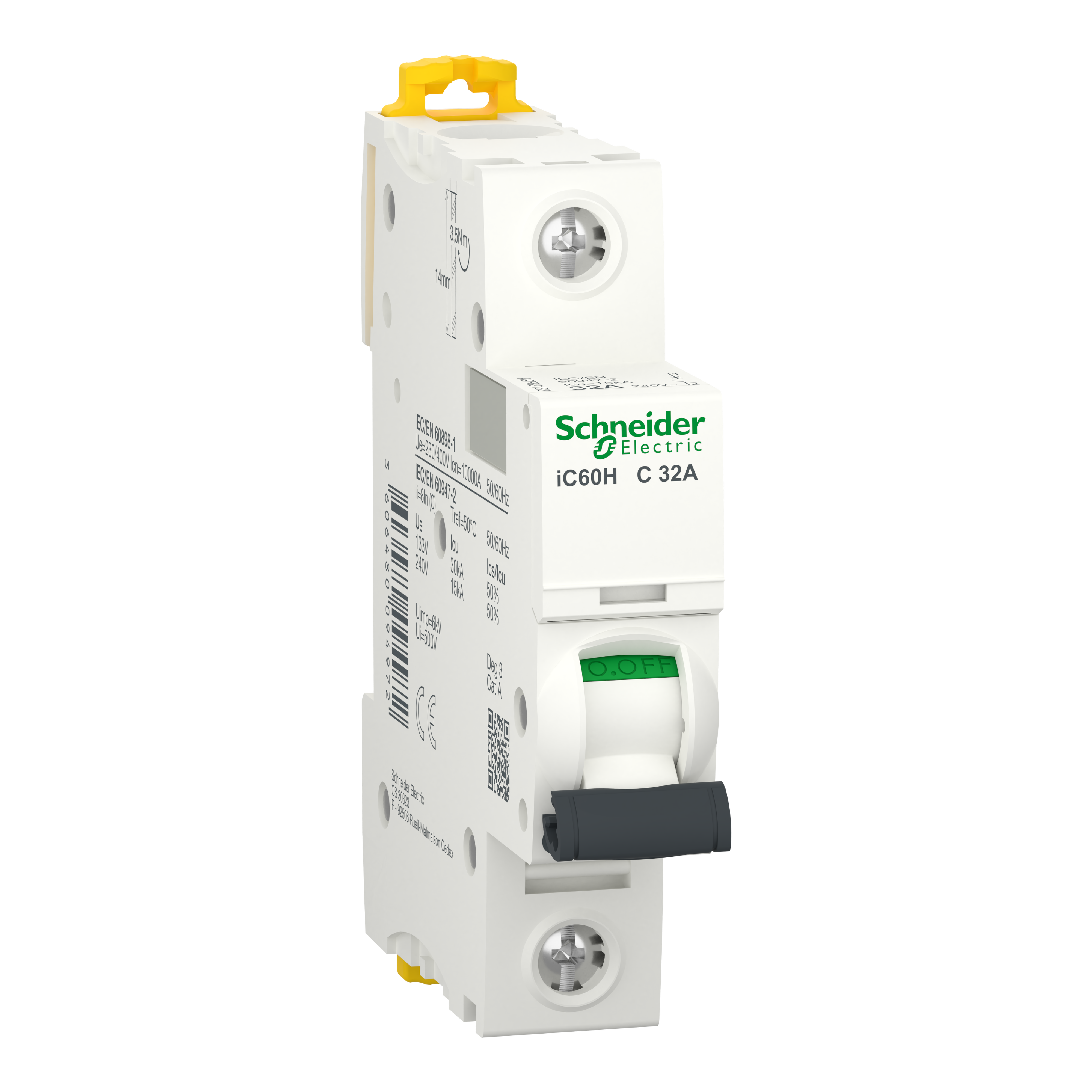 Автоматический выключатель Schneider Electric iC60H 1P 32A 20kA C (A9F89132) Автоматический выключатель Schneider Electric iC60H 1P 32A 20kA C (A9F89132)