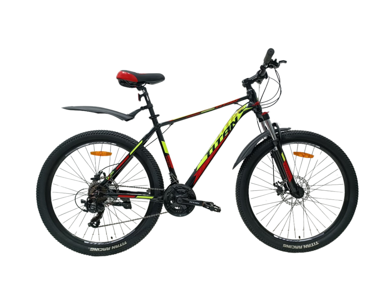 Велосипед Titan Arena 27,5" 19" Черный/Красный (2437703949)