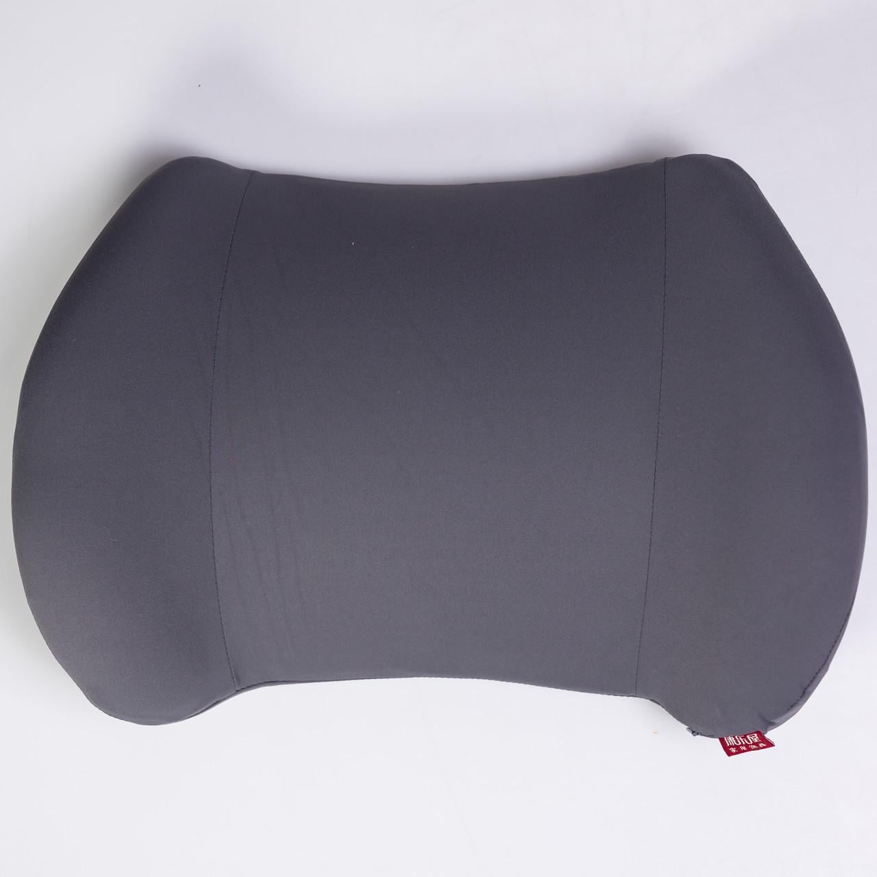 Подушка для поясницы Minimal, серая — ортопедическая подушка с memory foam для офиса и авто