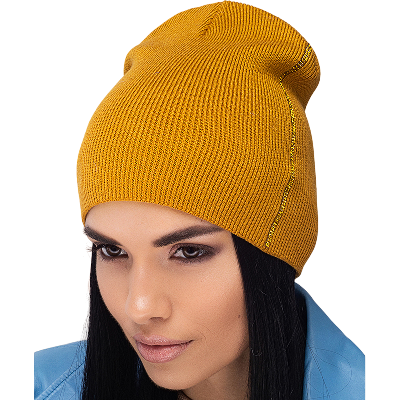 Шапка Leks ДАРЬ двойная бени без манжета One size Янтарный (129857) Шапка Leks ДАРЬ двойная бени без манжета One size Янтарный (129857)