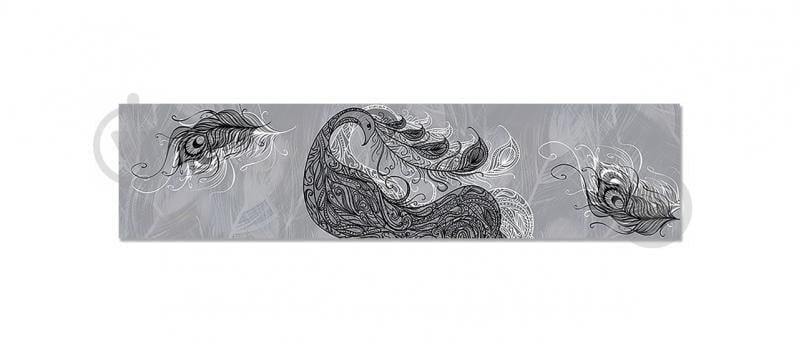 Наклейка вінілова фартух кухонний Zatarga "Перо Павлина" 600х2500 мм (Z181318)