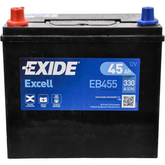 Аккумулятор EXIDE EXCELL L EN330 45 Ah-12 V 234х127х220 мм (EB455)